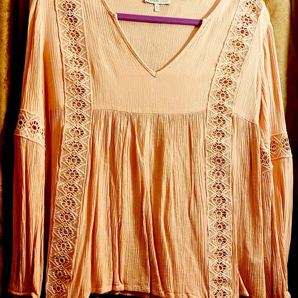 Pink boho top